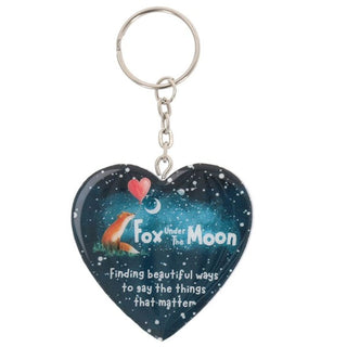 Fox Under The Moon Keyring