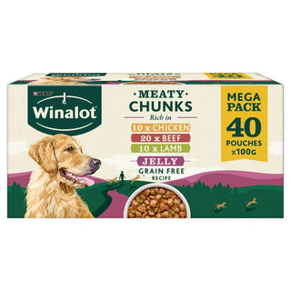 Winalot Pouch Meaty Chunks in Jelly