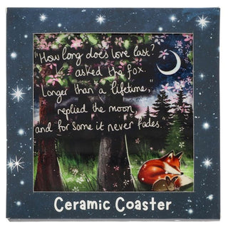 Fox Under The Moon Coaster Love