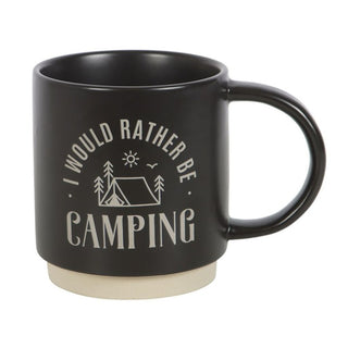 I Would Rather Be Camping Mug with Spork