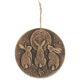 Moon Shadows Bronze Terracotta Plaque by Lisa Parker