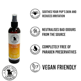 HugglePets Bubbly Tails Dog Deodoriser Cologne Citrus