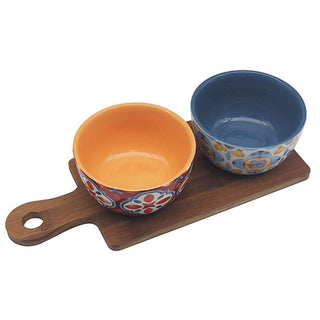 Tuscany 2 Snack Bowls On Tray