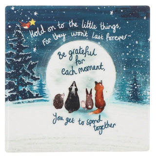 Fox Under The Moon Coaster Grateful