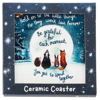 Fox Under The Moon Coaster Grateful