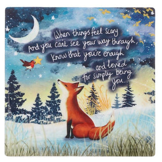Fox Under The Moon Coaster Simply You