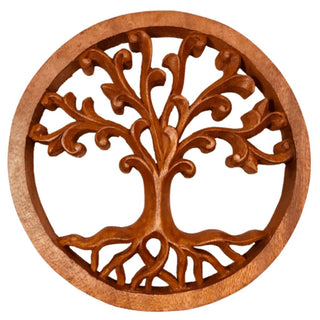 Wooden Tree Of Life Plaque 20Cm