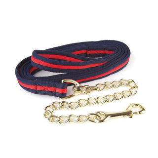 HY Equestrian Soft Webbing Lead Rein With Chain