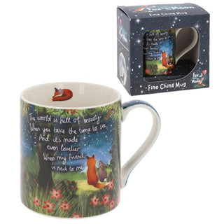 Fox Under The Moon Boxed Mug