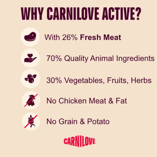 Carnilove Active Dog Venison, Reindeer & Wild Boar