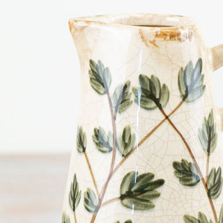 Portland Living Leaf Ceramic Jug Vase