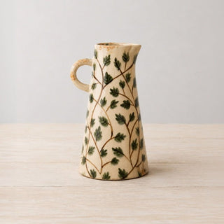 Portland Living Leaf Ceramic Jug Vase