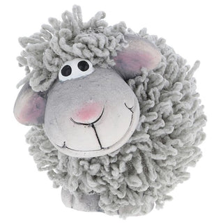 Shaggy Grey Sheep Sitting
