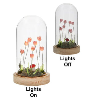 Flower Dell LED Dome Pink