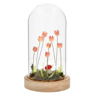 Flower Dell LED Dome Pink