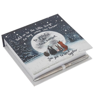 Fox Under The Moon Memo Block Be Grateful