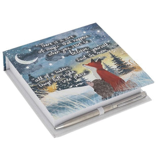 Fox Under The Moon Memo Block Believe