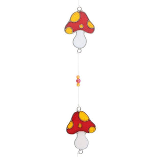 String Of Mushrooms Suncatcher