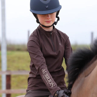 Aubrion Equestrian Winter Long Sleeve Base Layer - Young Rider