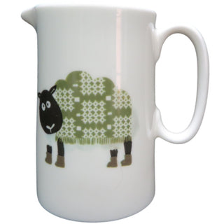Green Sheep Pint Gower Jug
