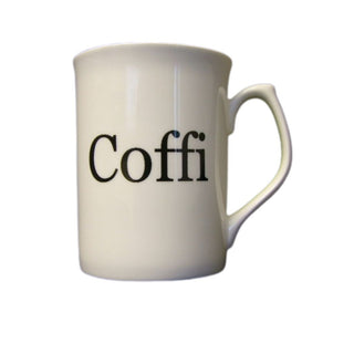 Welsh Language Coffi Bone China Mug