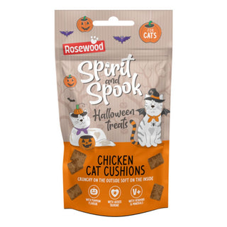 Halloween Pumpkin Coated Chicken Cat Cushions