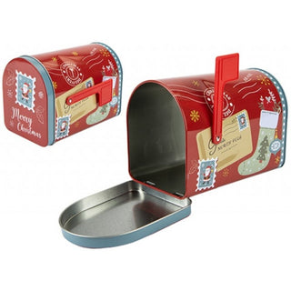 Christmas Tin Post Box