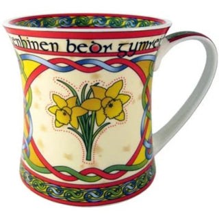 Welsh Daffodil China Mug - Welsh Weave