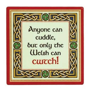 Ceramic Coaster Cwtch