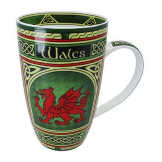 Welsh Dragon Mug - Celtic Window