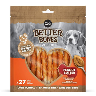 Zeus Better Bones Peanut Butter Chicken Wrap Twists