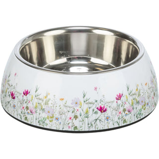 Stainless Steel Bowl With Floral Design