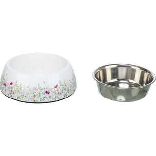 Stainless Steel Bowl With Floral Design