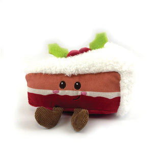 Red Velvet Plush Dog Toy