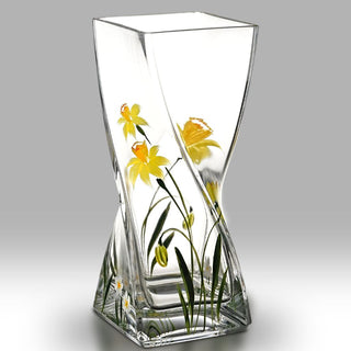 Nobile Glass Daffodil Twist Vase
