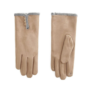 Gloves - 3 Buttons Camel