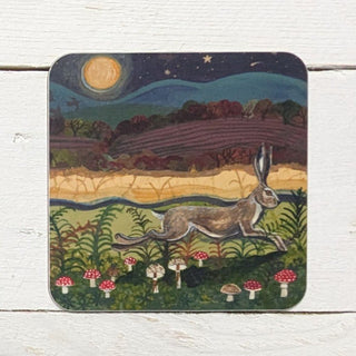 Hare & Mushrooms Coaster
