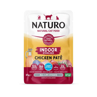 Naturo Adult Cat Pouch Indoor Steril Chicken Pate