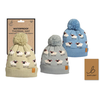 Bartleby Childs Waterproof Bobble Hat - Knitted Sheep