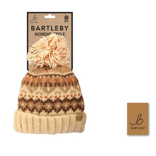 Bartleby Ladies Bobble Hat - Nordic, Knitted