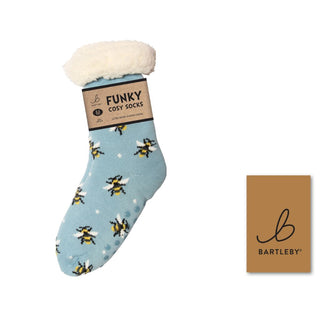 Bartleby Ladies Sherpa Socks - Bees