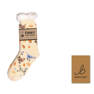 Bartleby Ladies Sherpa Socks - Chicken