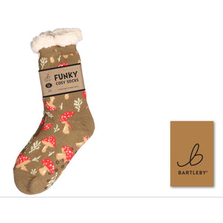 Bartleby Ladies Sherpa Socks - Toadstool