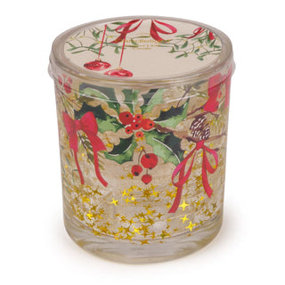 Candlelight Small LED Christmas Candle Mistletoe & Pine