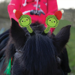 Equetech Buddy Brussels Bridle Boppers - Green / Pair