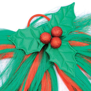 Equetech Christmas Holly Festive Christmas Tail Tassel