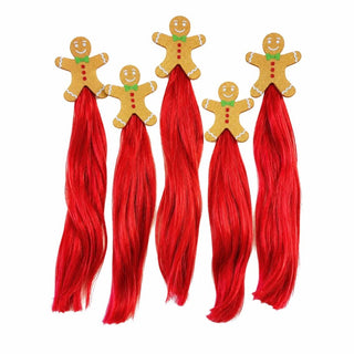 Equetech Gingerbread Man Mane Tassels - 5 pack
