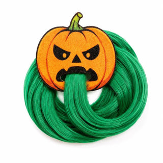 Equetech Halloween Pumpkin Tail Tassel - Orange/Green