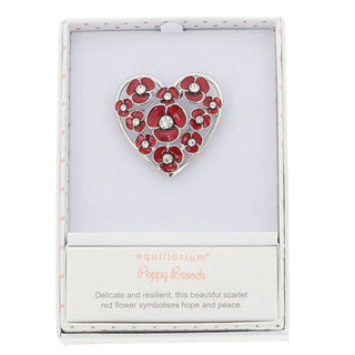 Heart Full of Poppies Brooch