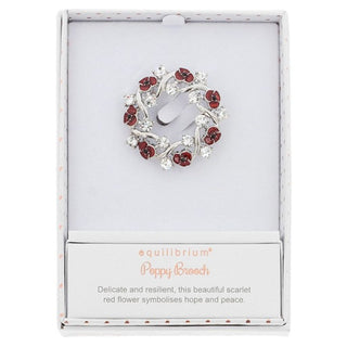 Poppy Ribbons Elegant Brooch